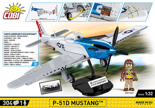 COBI WW2 5719 - P-51D Mustang(292PCS)