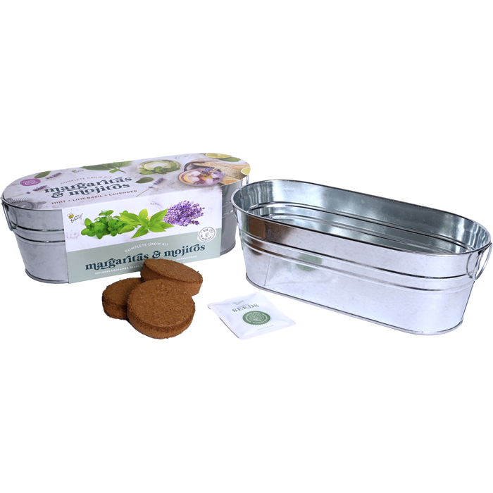 Cocktail Herb Grow Kit | Mint, Lime Basil, & Lavender