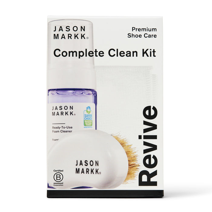Shoe cleaning kit box with Premium shoe cleaner and Ready-to-Use Foam