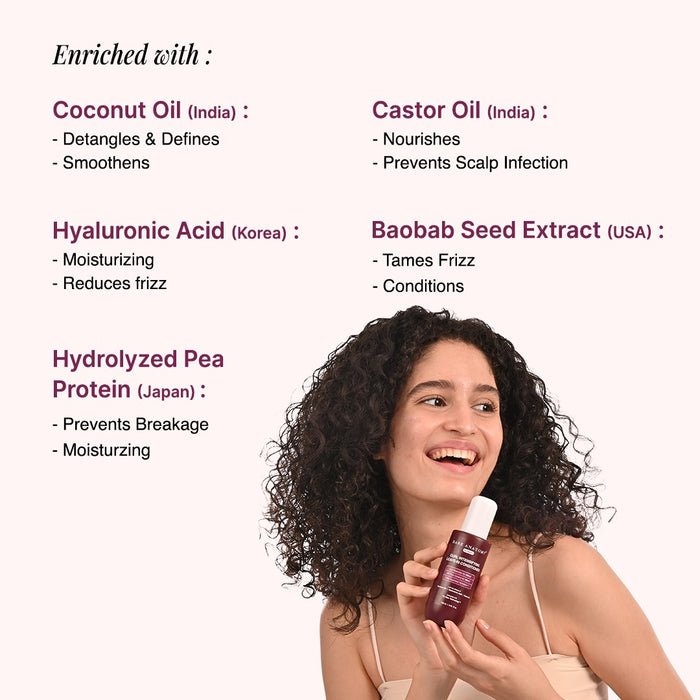 Curl Intensifying Leave-In Conditioner With Hyaluronic Acid, Shea Butter and Coconut Oil - 140 ml