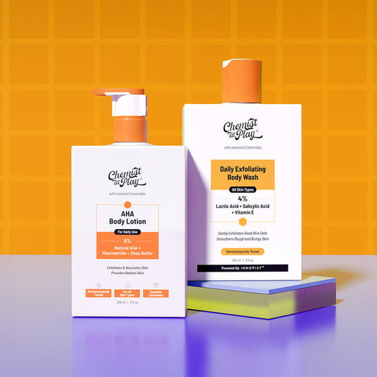 Daily Exfoliation Kit | Exfoliating Body Wash & AHA Body Lotion - 236 ml Each