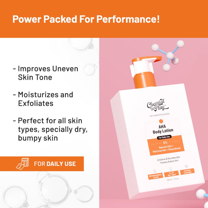 Daily Exfoliation Kit | Exfoliating Body Wash & AHA Body Lotion - 236 ml Each