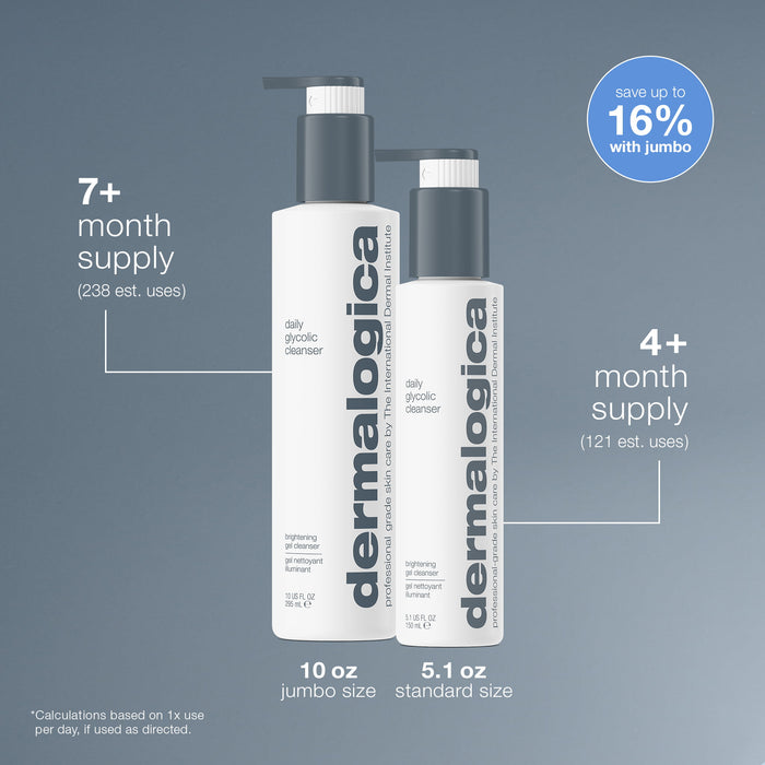 daily glycolic cleanser number of uses