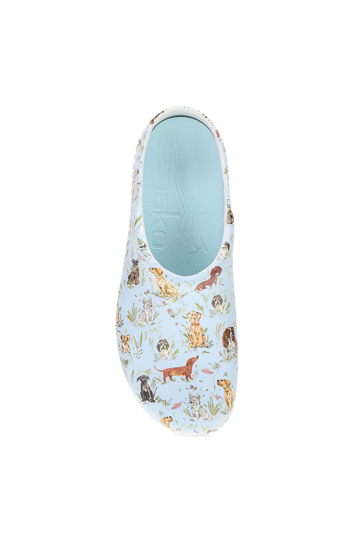 Dansko Women's Kane Puppies Print Clog