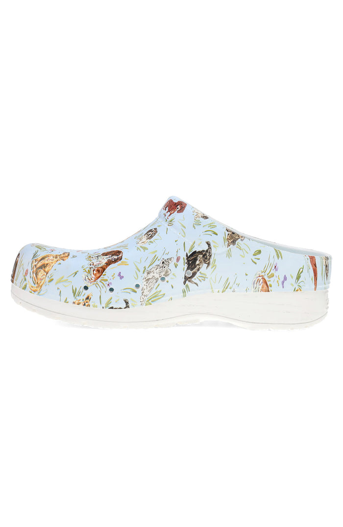 Dansko Women's Kane Puppies Print Clog