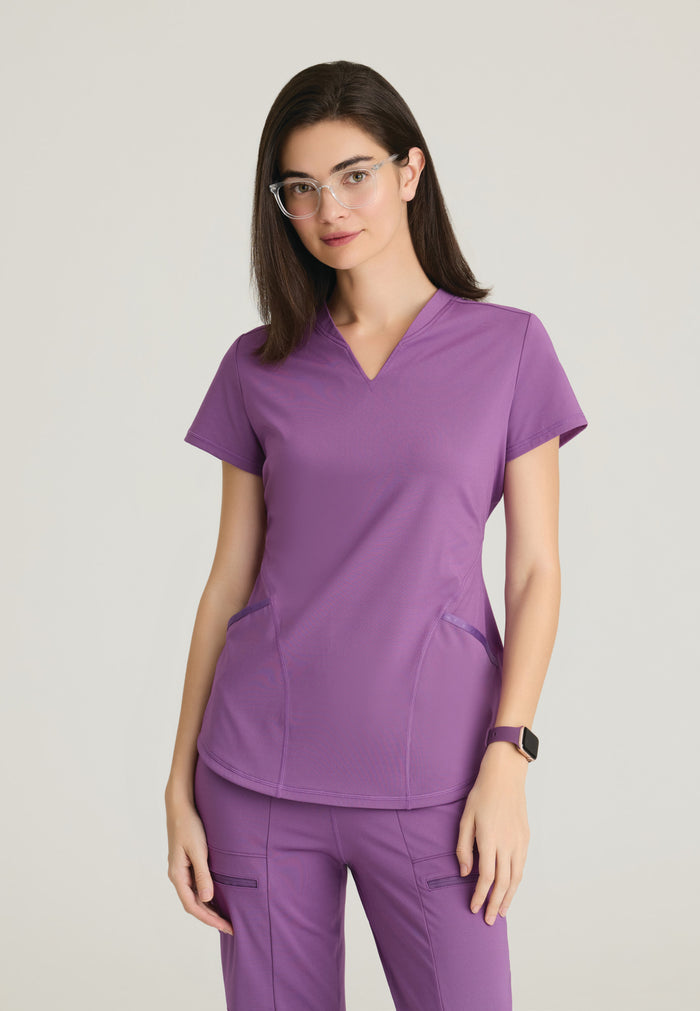 Define Knit Top - Imperial Violet - Grey's Anatomy Scrubs