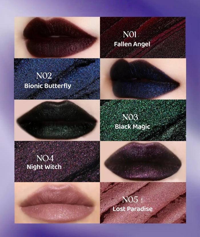 DE'LANCI Otherworldly Gothic Airy Matte & Mirror Lip Gloss T5432