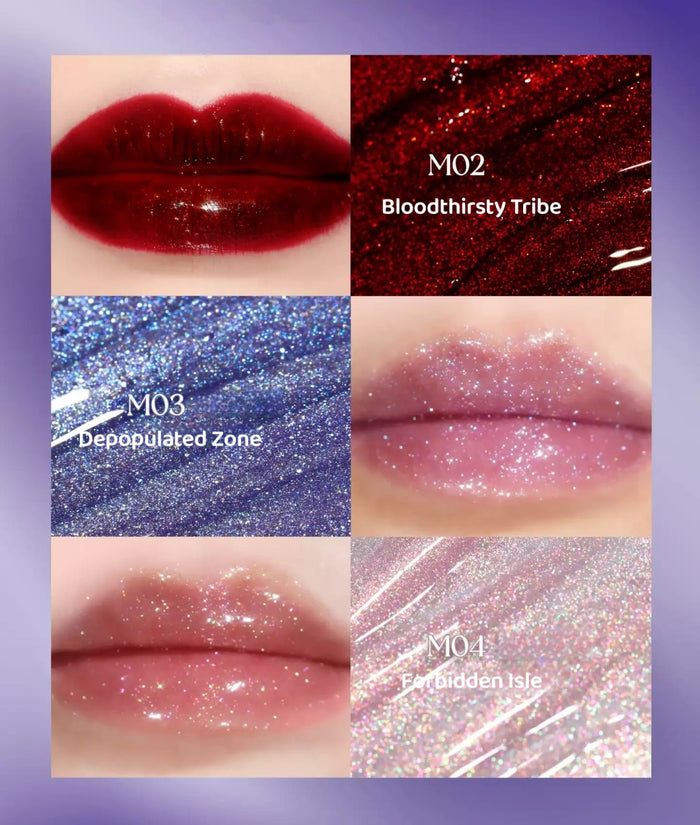 DE'LANCI Otherworldly Gothic Airy Matte & Mirror Lip Gloss T5432