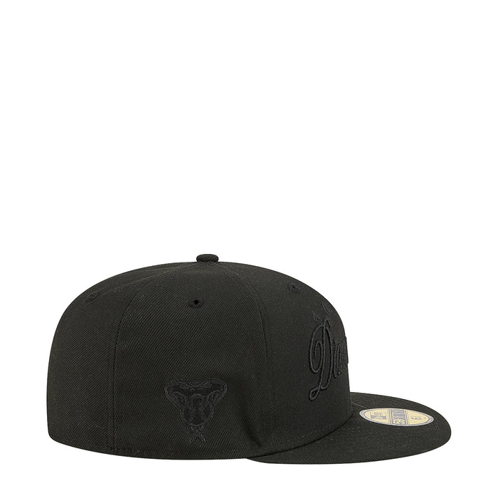 Black baseball cap with Diamondbacks emblem on the front and side logo.