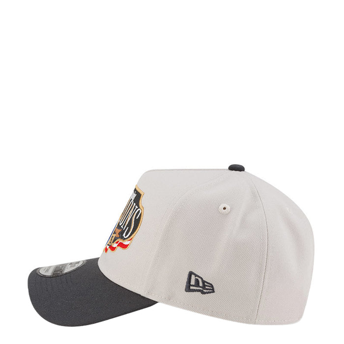 Light beige baseball cap with World Series Champions side logo and embroidered LA insignia