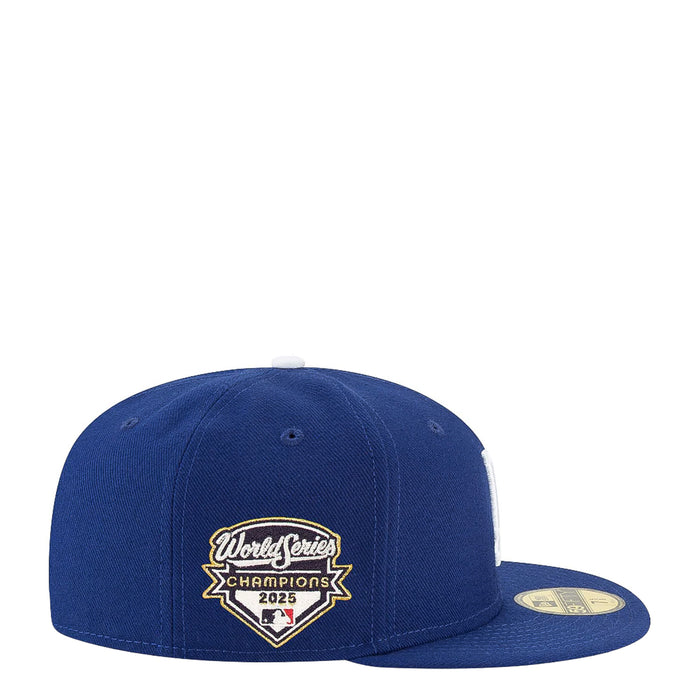 Royal blue baseball cap with World Series Champions 2025 patch