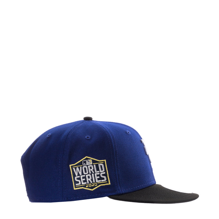 Royal blue baseball cap with World Series 2020 patch on back and black brim