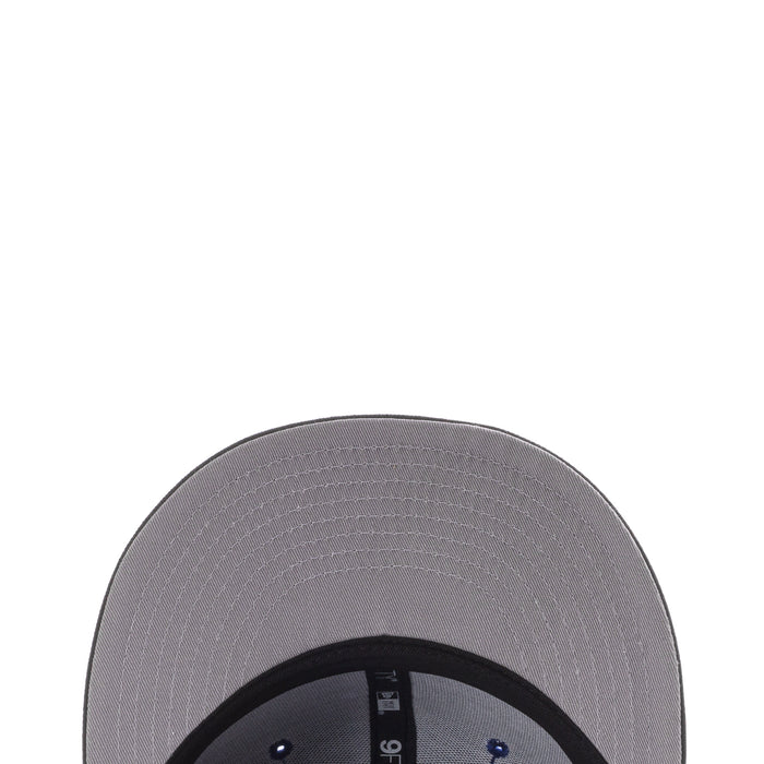 Baseball cap interior with gray undervisor and black underside