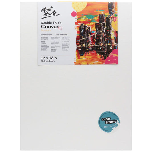 Double Thick Studio Canvas Pine Frame 30.5 x 40.6cm (12 x 16in)