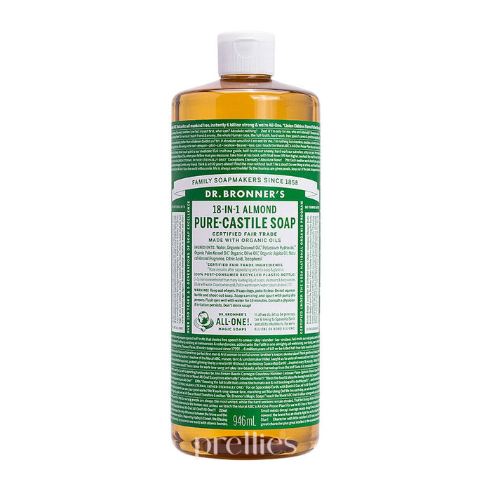 Dr.Bronner's 18-IN-1 Organic Almond Liquid Soap 946ml