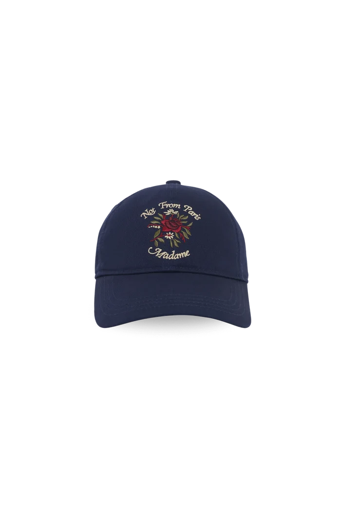 Drôle de Monsieur - La Casquette Slogan Fleurs - Dark Navy - Accessoires - E - CP153 - CO138 - DNY