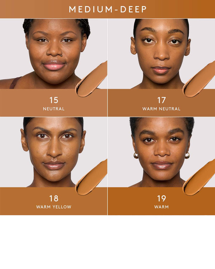 Medium-deep skin tone shade family family.