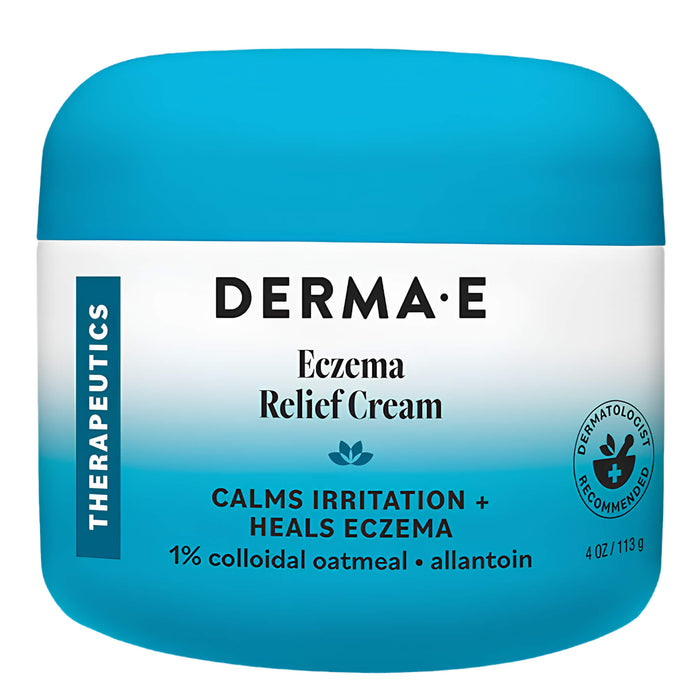 Tub of Derma E Eczema Relief Cream 113g
