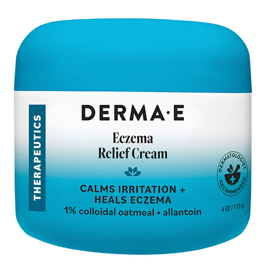 Tub of Derma E Eczema Relief Cream 113g
