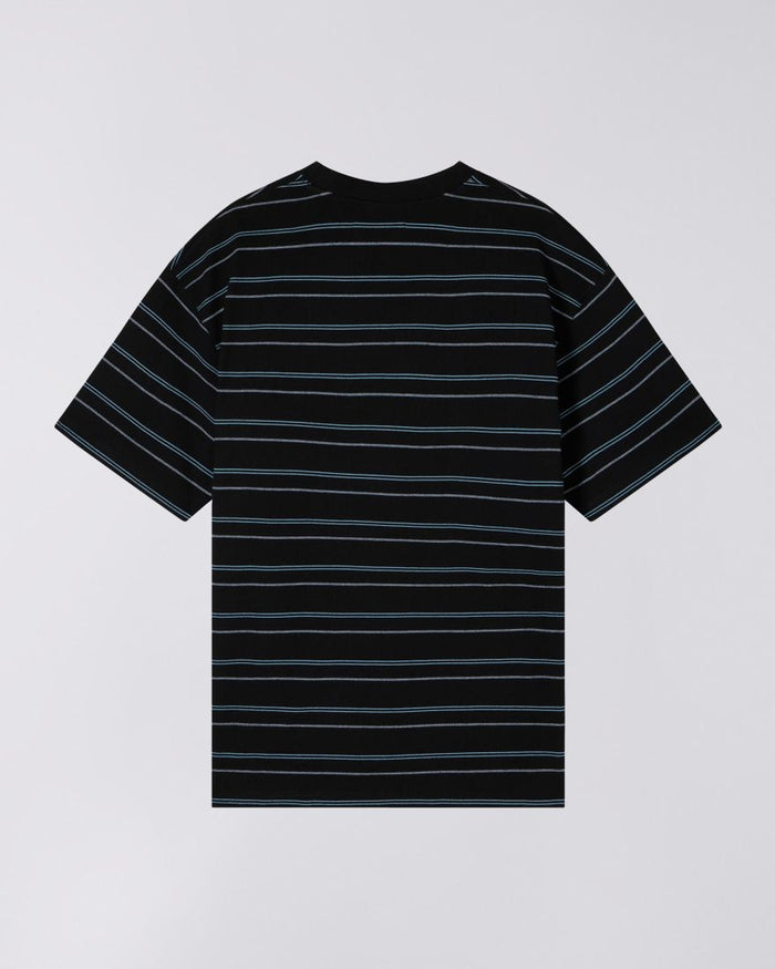 Edwin - Bolton Striped T-shirt - Black/Blue - T-shirts - I035000_2ZS_00