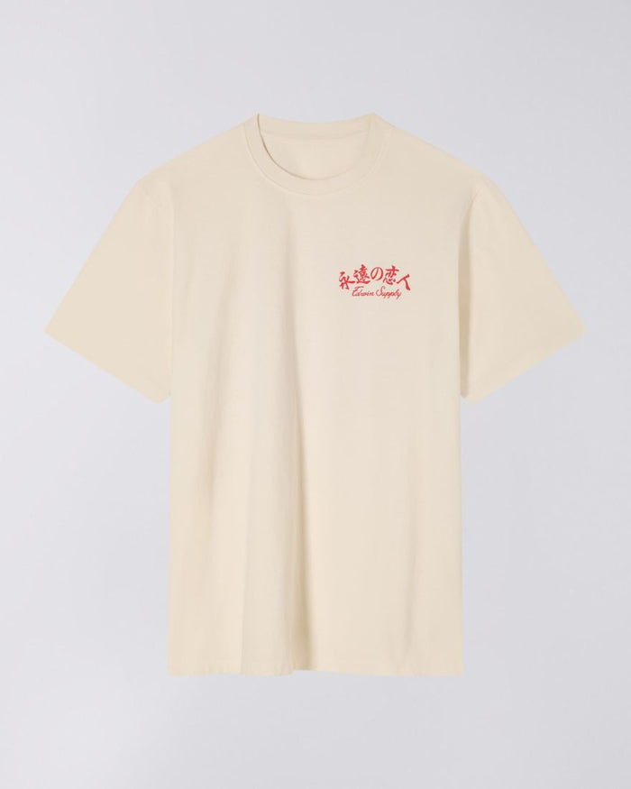 Edwin - FOREVER LOVER T - SHIRT - WHISPER WHITE - T-shirts - I035008