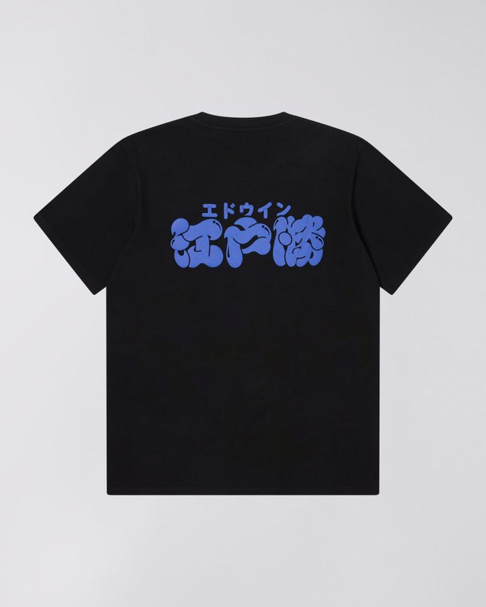 Edwin - T-shirt Edo Win - Black Garment Washed - T-shirts -