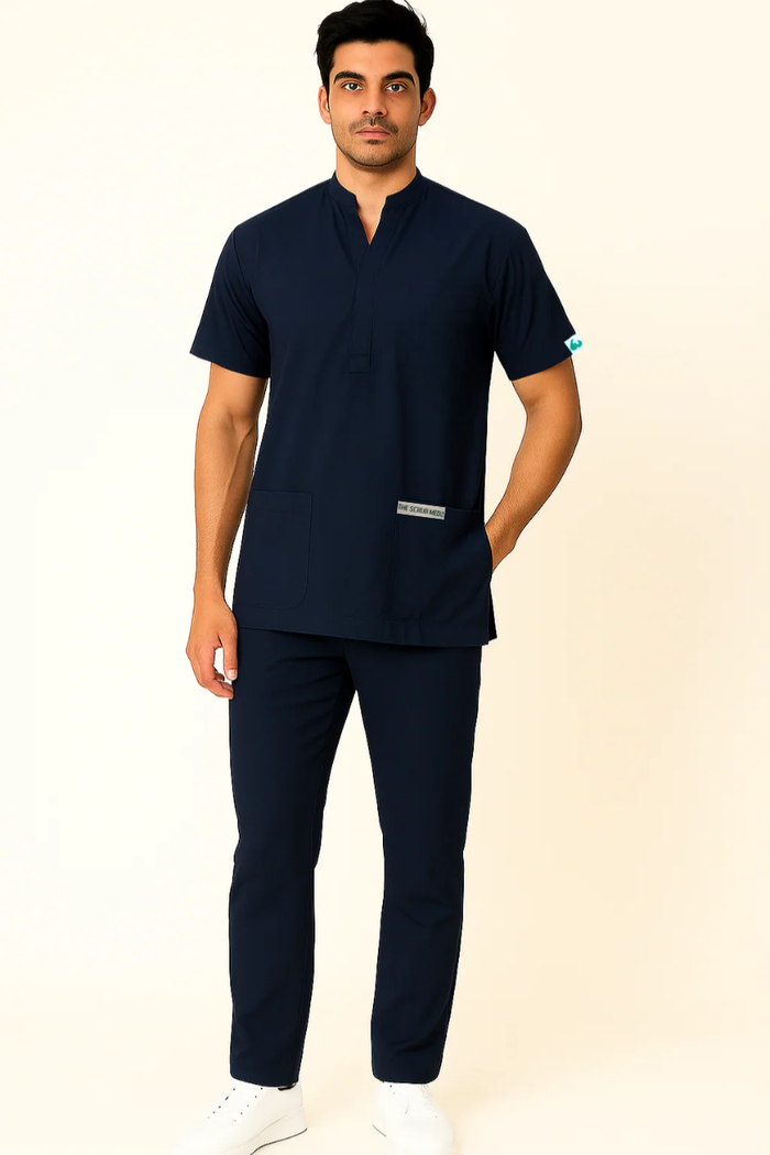 ELITE MANDARIN (NAVY) MEN SCRUB