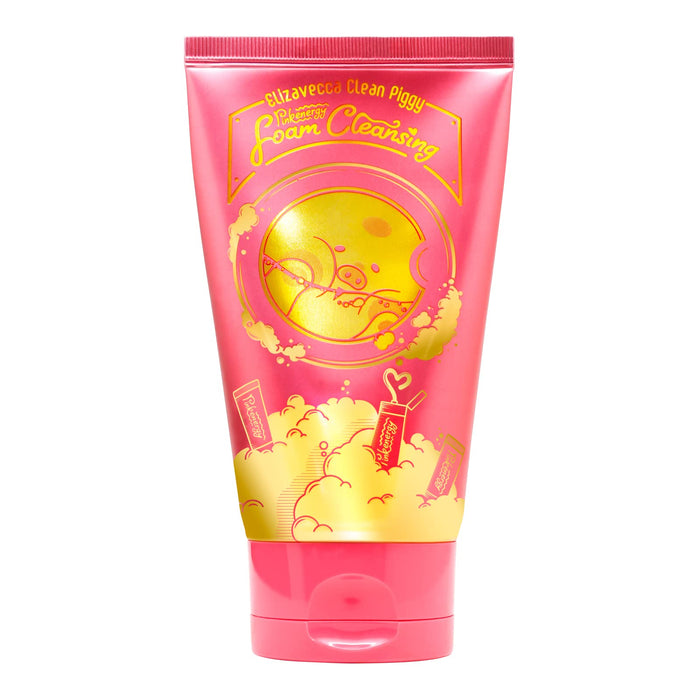 ELIZAVECCA Clean Piggy Pink Energy Foam Cleansing غسول رغوي لتنقية البشرة من اليزافيكا