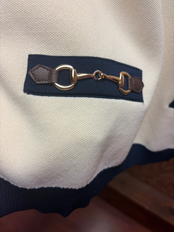 Entro equestrian sweater with a cozy fit, featuring a classic design and ribbed cuffs, perfect for riding and casual wear.