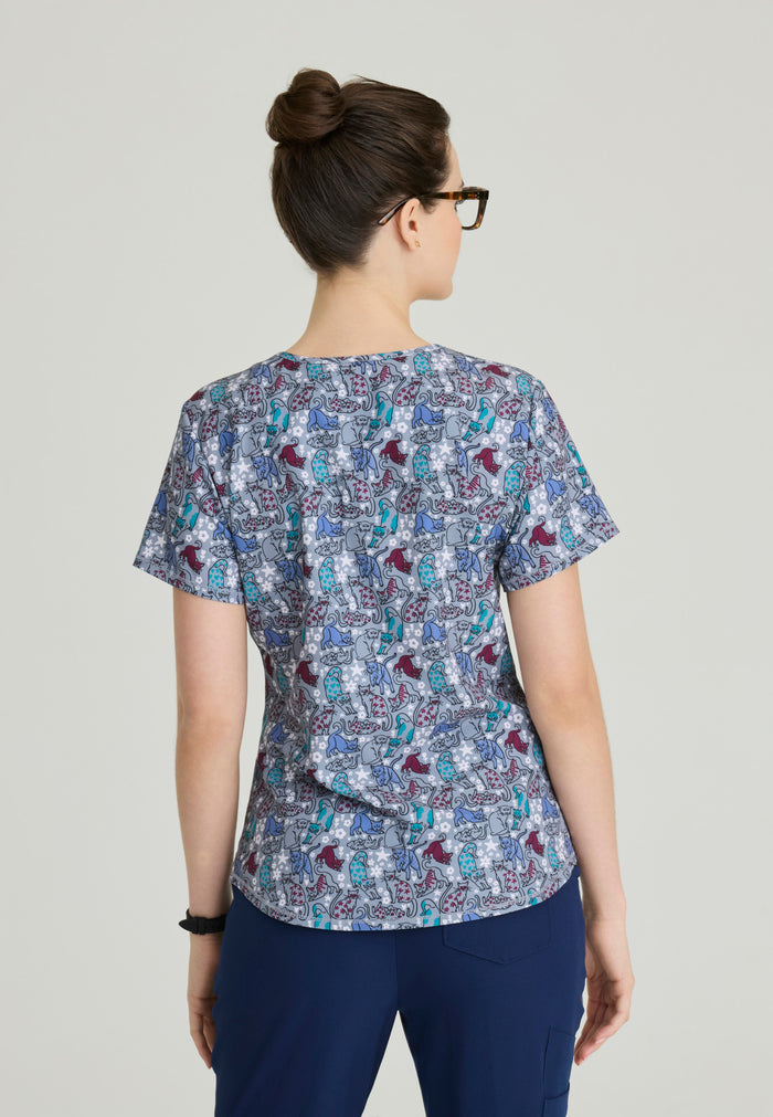 Essence Top - Perr Pattern - Grey's Anatomy Scrubs