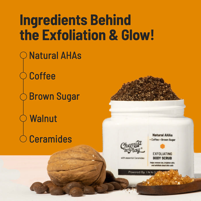Exfoliate Perfectly! | Exfoliating Body Scrub - 75 gm & Aqua Underarm Roll On - 40 ml
