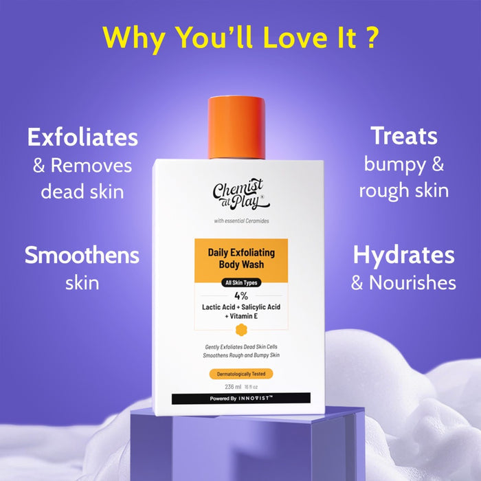 Exfoliating Body Wash with 1% Lactic Acid & 2% Salicylic Acid - 236 ml