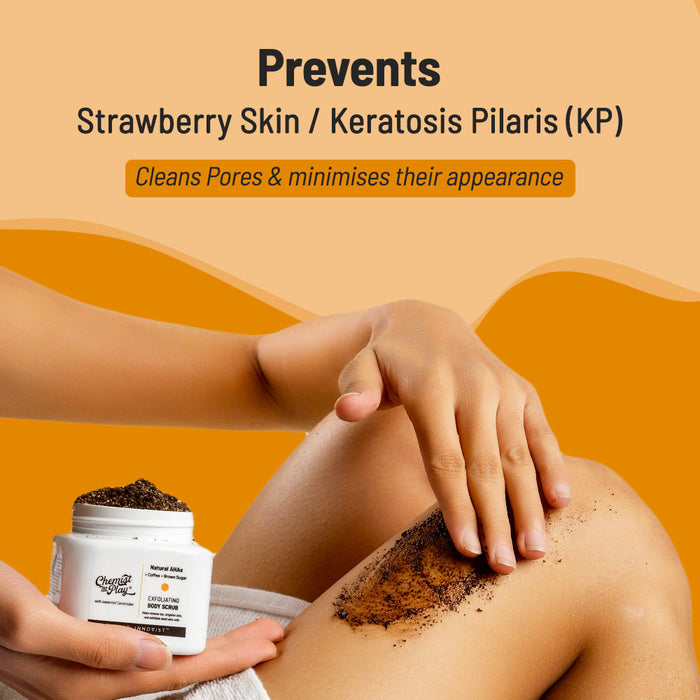 Exfoliation Essentials Set  | Exfoliating Body Scrub - 75 gm & AHA Body Lotion - 236 ml