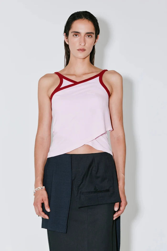 Façon Jacmin - Timothee Marcel Top - Light Pink/ Red - Tops - 61091000