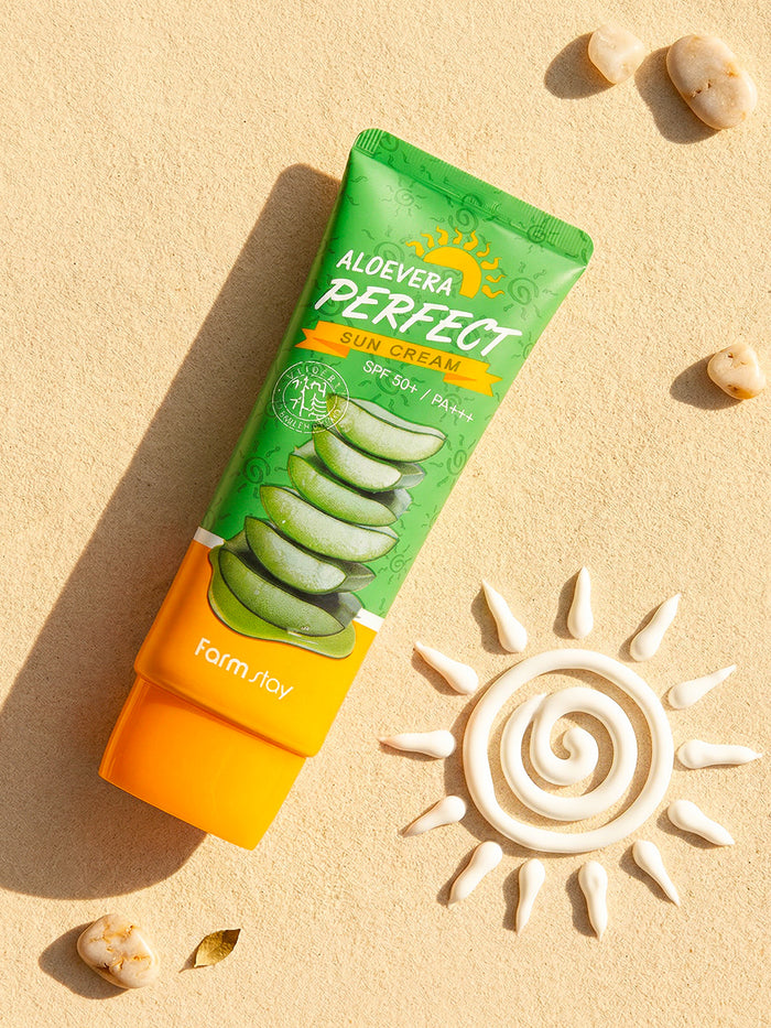 Farm Stay Aloevera Perfect Sun Cream Spf50