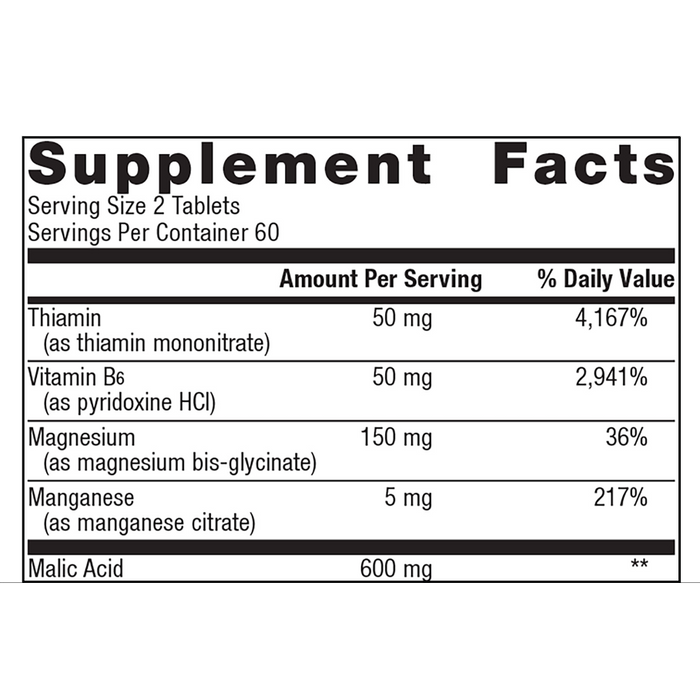 Fibroplex by Metagenics Ingredients Label