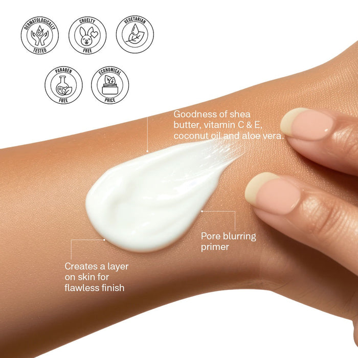 Flicka Silk Touch 3-In-1 Moisturizer Primer And Sun Care Dermatologically Tested And Minimize Pores (60g) - The Bhandari Co.