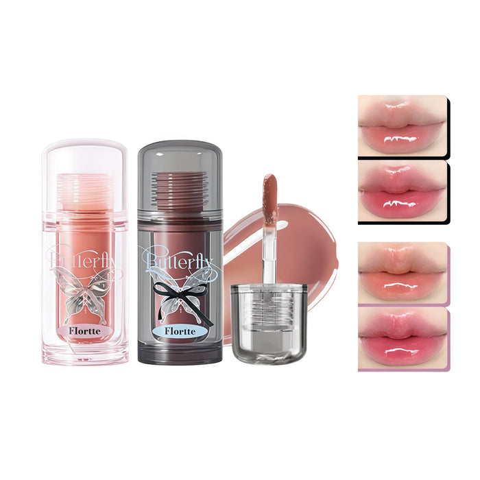 FLORTTE Twin Butterfly Collection Glossy Lip Gloss T5885