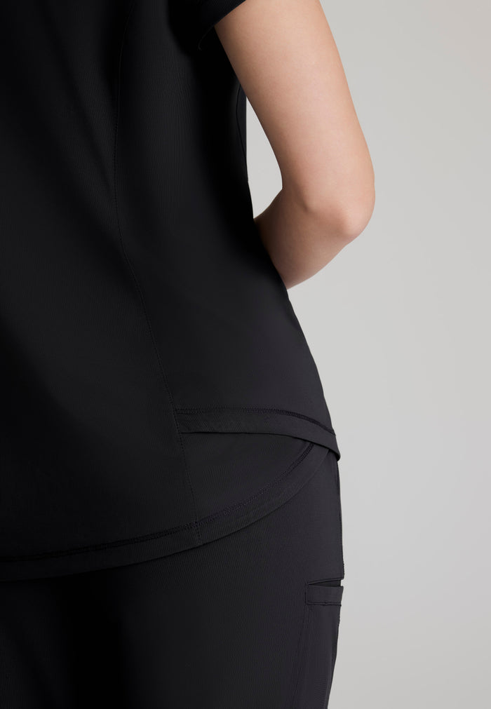 Flow Knit Top - Black - Grey's Anatomy Scrubs
