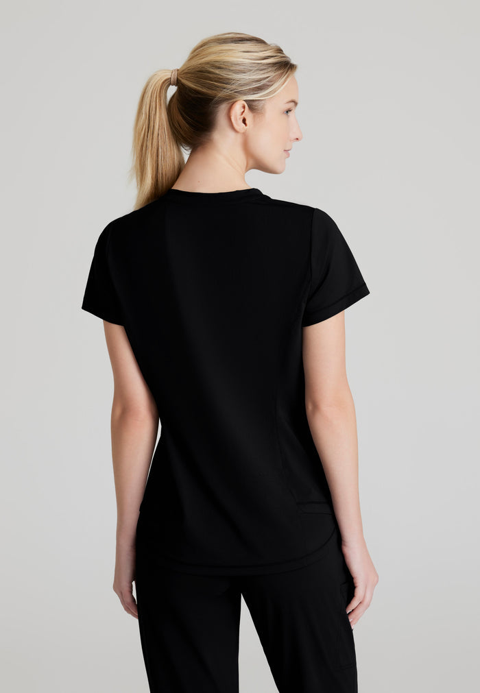 Flow Knit Top - Black - Grey's Anatomy Scrubs