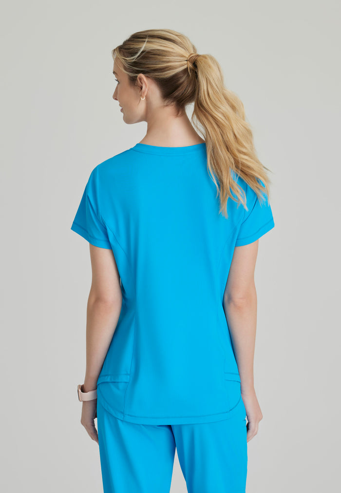 Flow Knit Top - Bold Azure - Grey's Anatomy Scrubs
