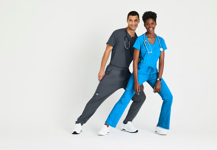 Flow Knit Top - Bold Azure - Grey's Anatomy Scrubs