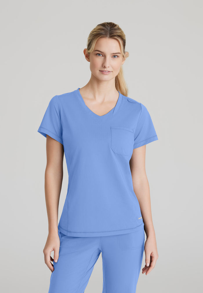 Flow Knit Top - Ciel Blue - Grey's Anatomy Scrubs