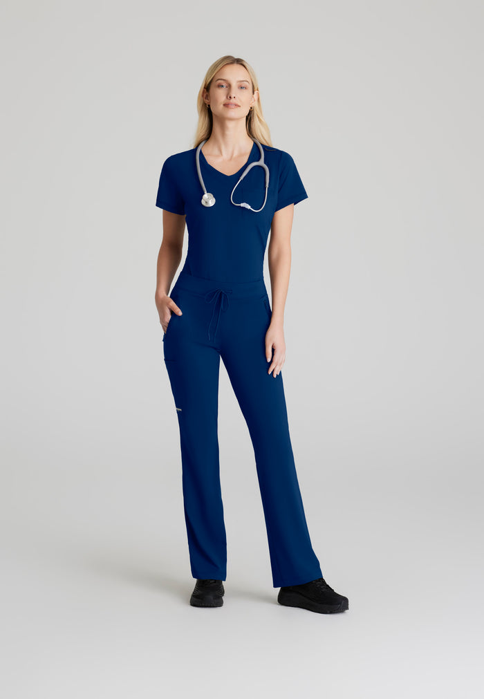 Flow Knit Top - Navy - Grey's Anatomy Scrubs
