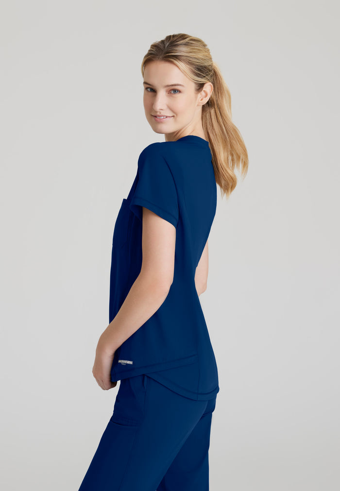 Flow Knit Top - Navy - Grey's Anatomy Scrubs