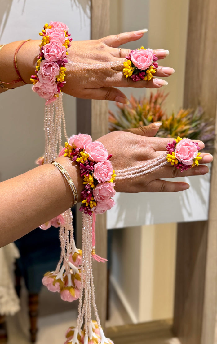 Flower Kalira Pink Yellow Rani