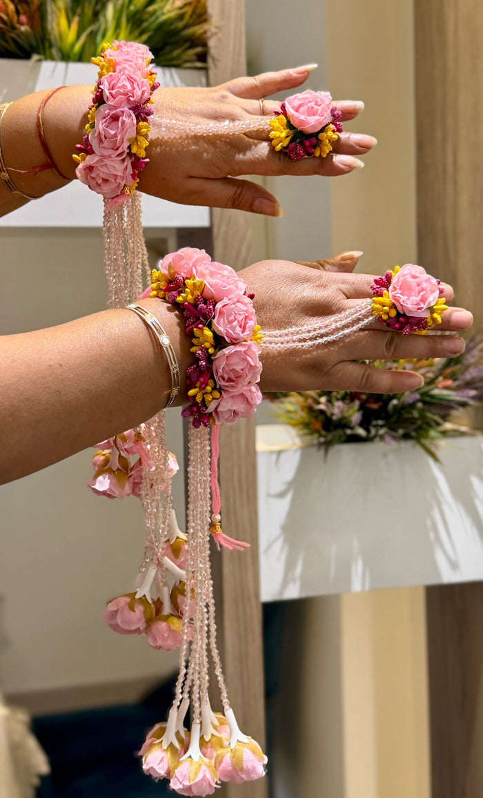 Flower Kalira Pink Yellow Rani