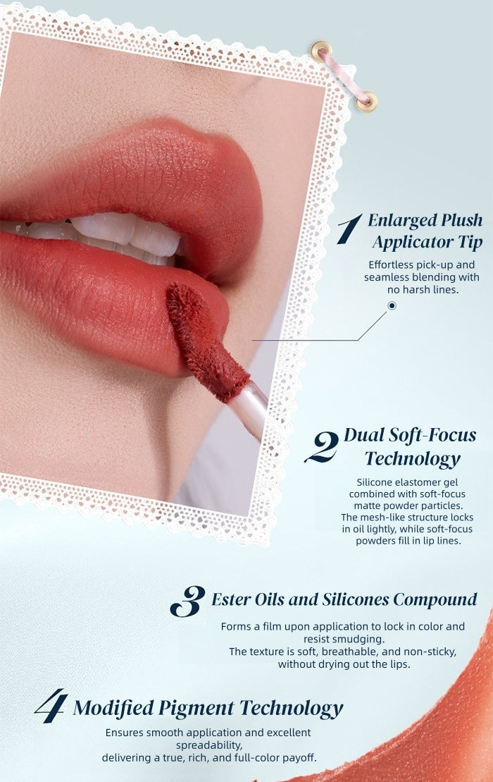 Flower Knows Bunny Garden Collection Velvet Matte Cloud Lip Cream T5904