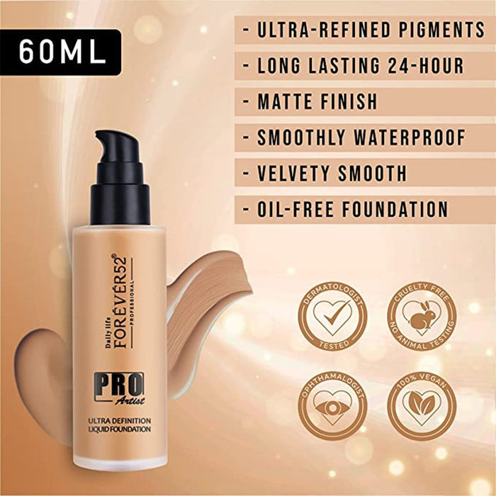 Forever 52 Pro Artist Ultra Definition Liquid Foundation - The Bhandari Co.