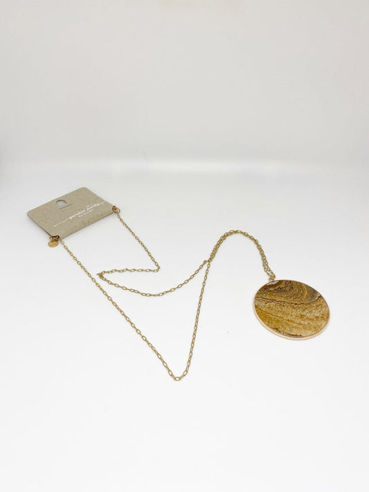 Garden Party Chain Large Circular Necklace